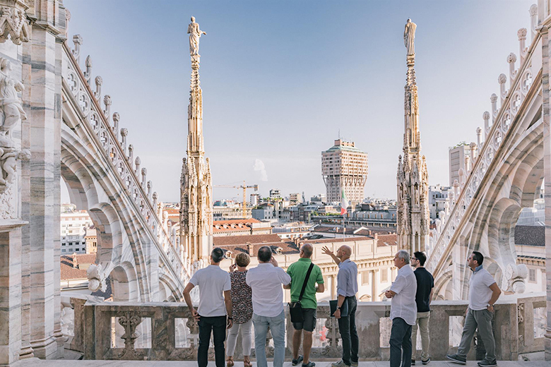 The view from the Duomo terraces, photo credits © Veneranda Fabbrica del Duomo