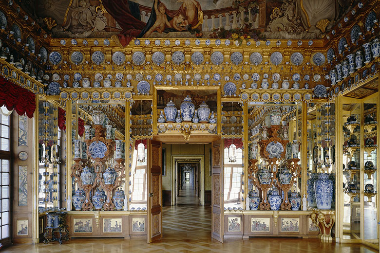 Fondazione Prada -The Porcelain Room. Porcelain Cabinet at Charlottenburg Palace, Berlin Prussian Palaces and Gardens Foundation, Berlin Brandenburg. Photo credits (c) Jörg P. Anders