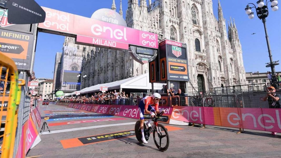 A shot from the 2020 edition of Giro d'Italia