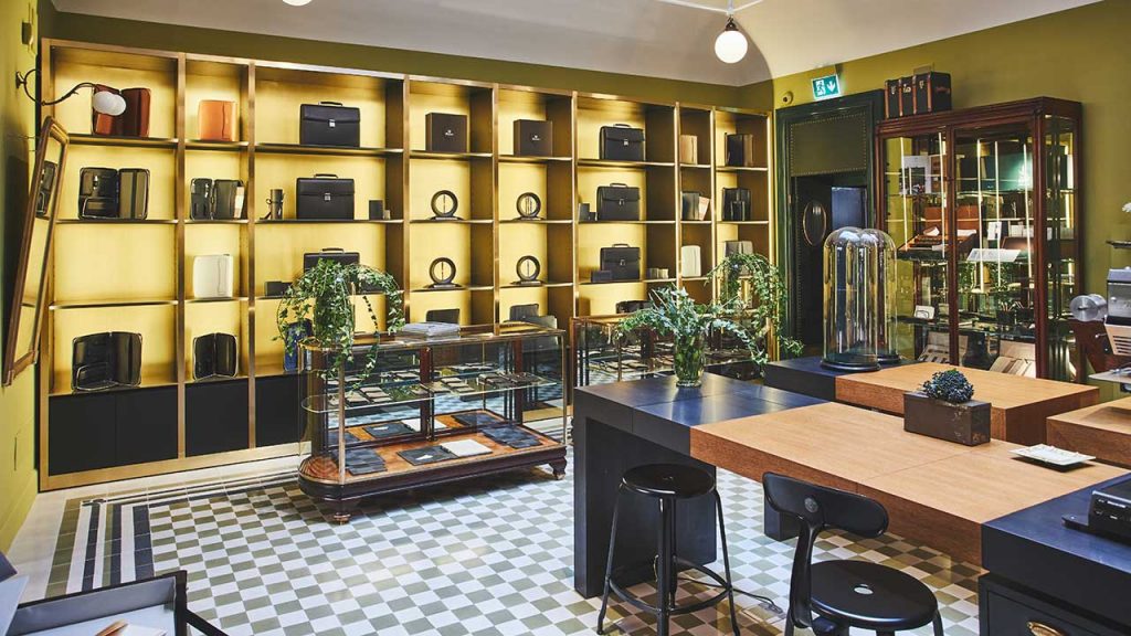 The Pineider flagship store in Milan