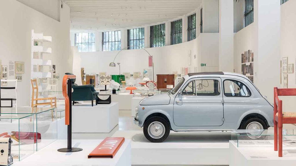 FIAT Nuova 500 D runabout at Museo del Design Italiano © Triennale Milano - photo credits Gianluca Di Ioia