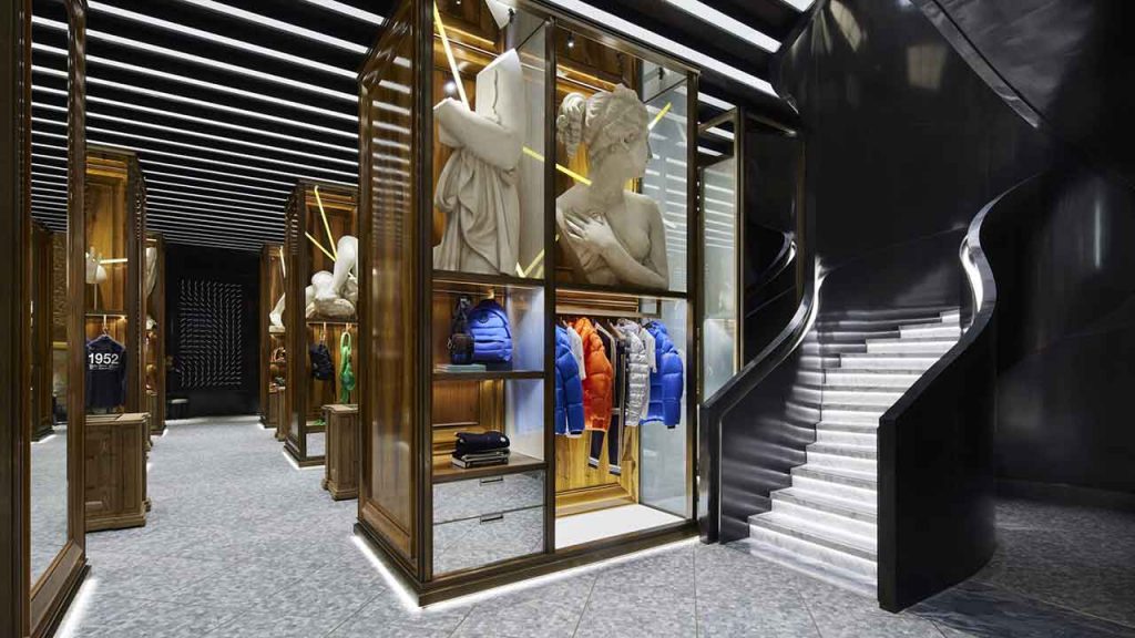 Inside the Moncler store in Galleria Vittorio Emanuele II (c) Moncler