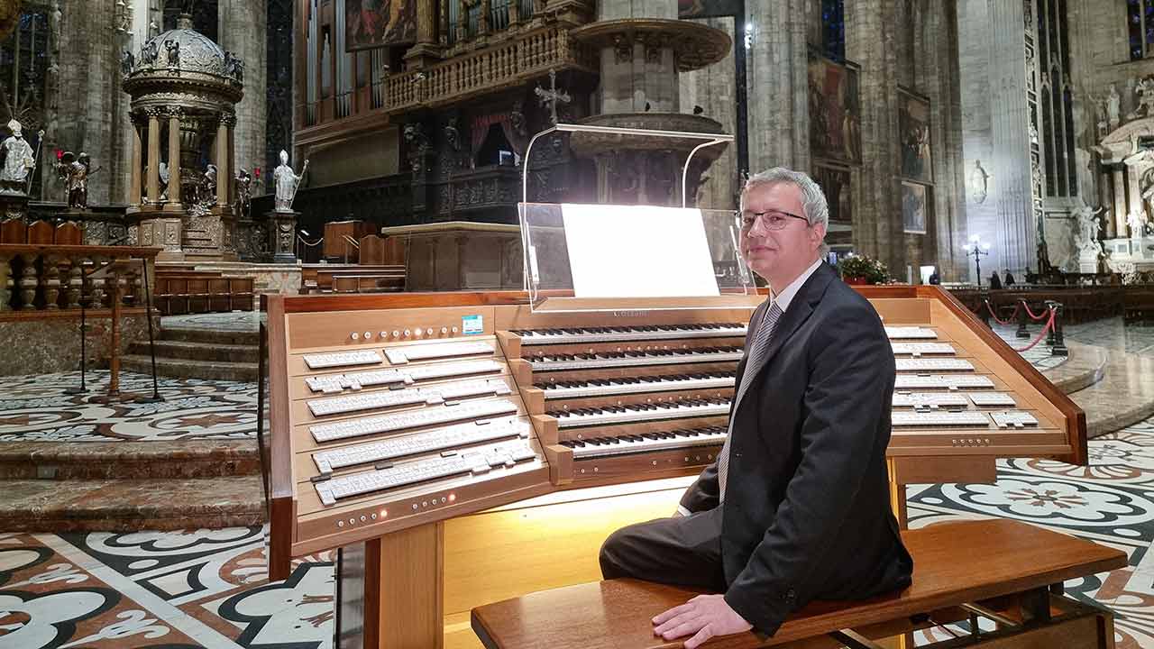 Alessandro La Ciacera, organist of the Duomo di Milano