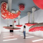 Fondazione Prada, Upside Down Mushroom Room by Carsten Höller